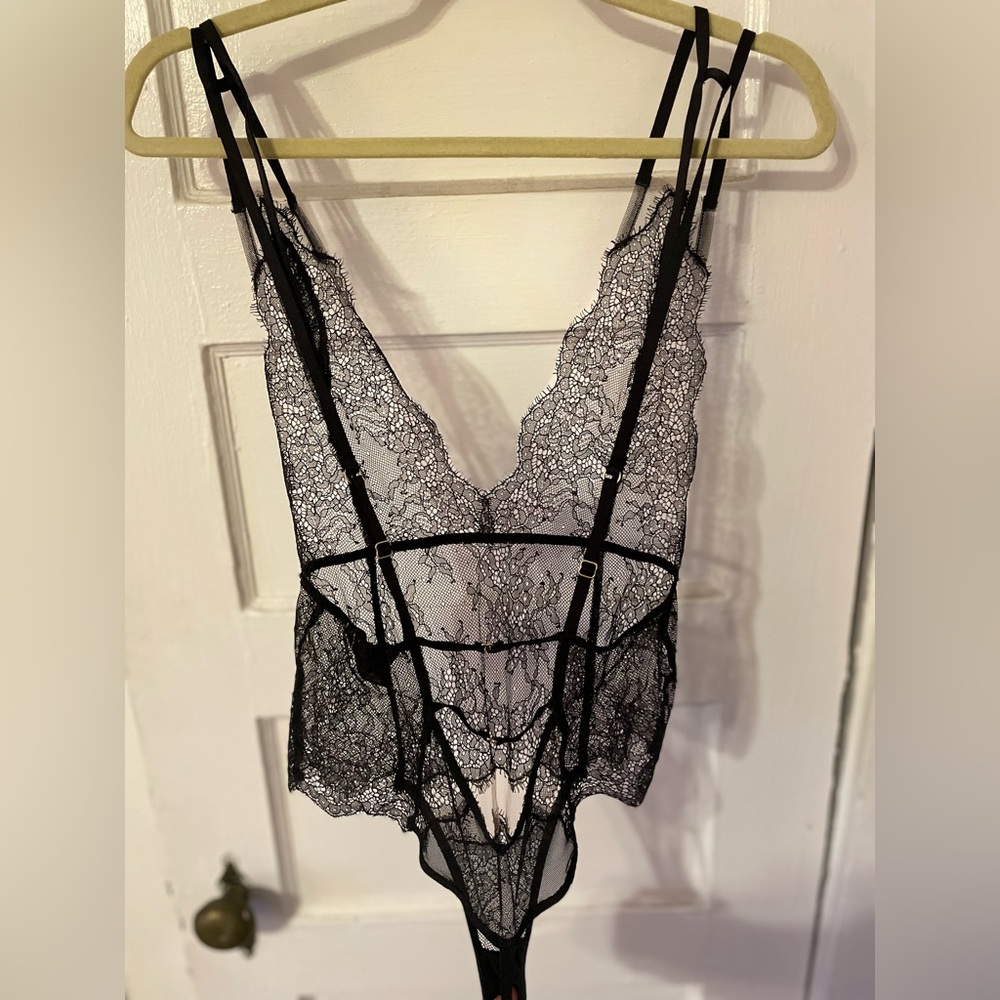 Victoria’s Secret Black Lace Teddy